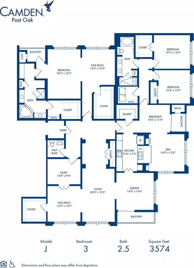 3 Beds • 2 Bath 3011 floor plan