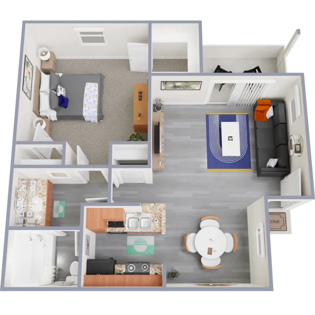 1x1 210 floor plan