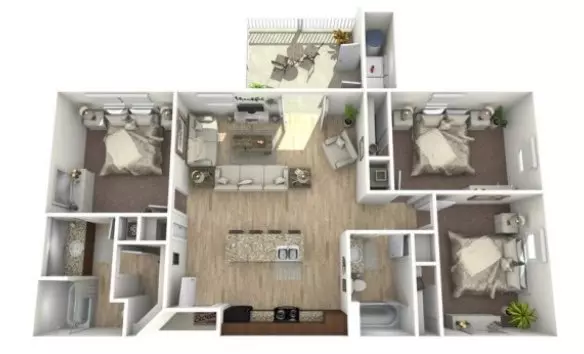 C1 Urban Oaks at Conroe-12103 floor plan