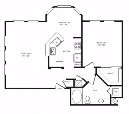 Unit 724 307 floor plan