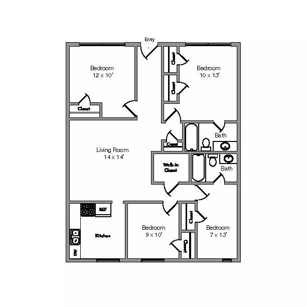3x2 B 460 floor plan