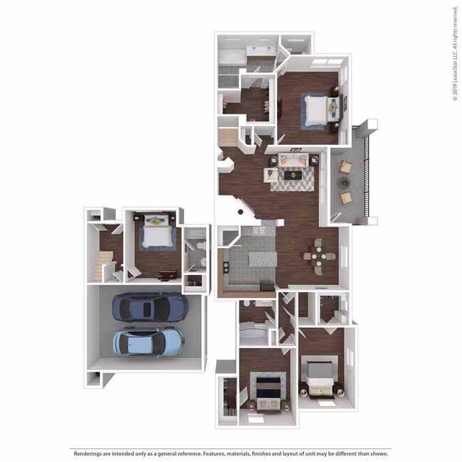 4 Beds • 3 Bath 1407 floor plan