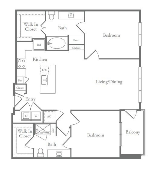 B2 2-2305 floor plan