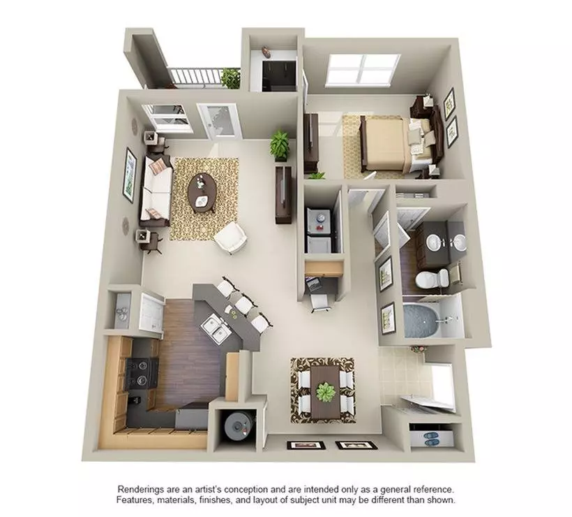 A1 U1-7302 floor plan