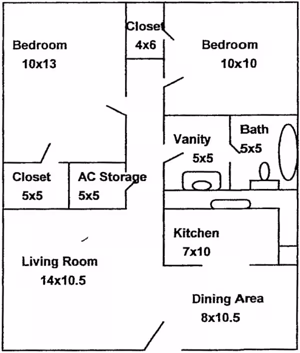 B-UP 122 floor plan