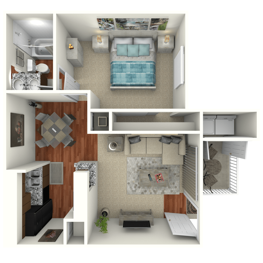 1 Bed • 1 Bath 113 floor plan