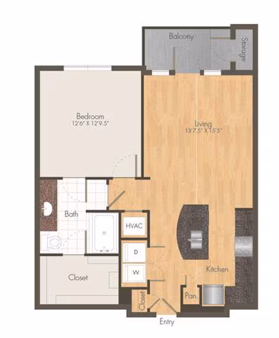 Unit 07103 floor plan