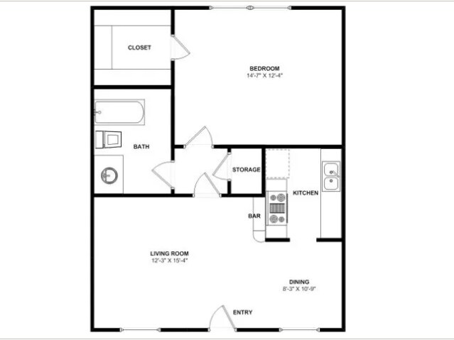 Unit 6-667 floor plan