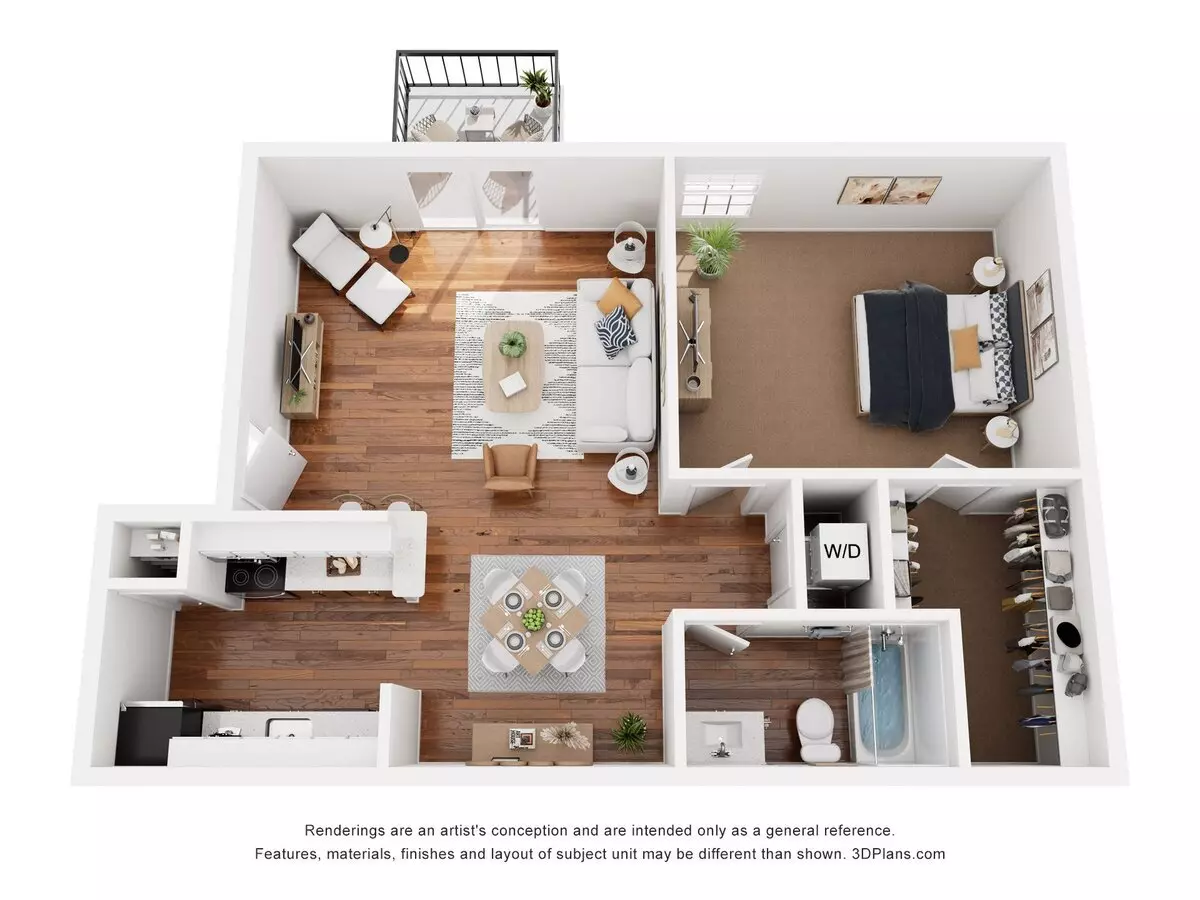 1 Bed • 1 Bath 309 floor plan