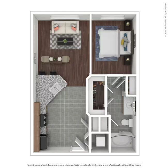 Studio • 1 Bath 4462 floor plan