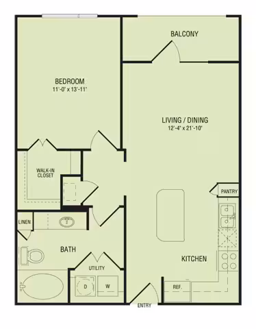 Unit 1219 floor plan