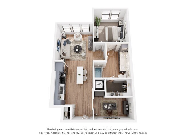 1 Bed • 1 Bath 269 floor plan