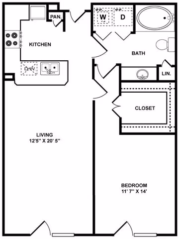 Unit 2217 floor plan