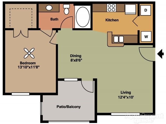Unit 0414 1017 floor plan