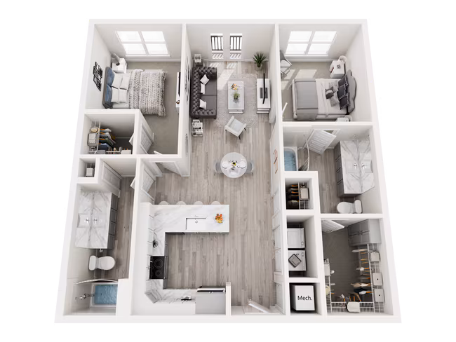 Unit C306 floor plan