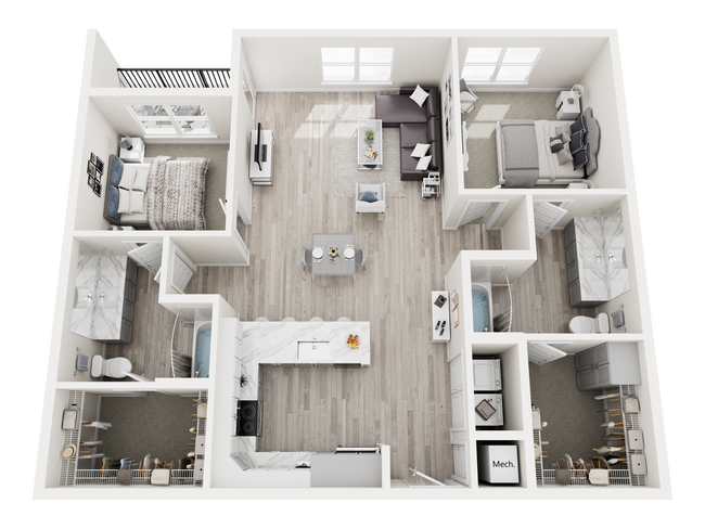 Unit A309 floor plan