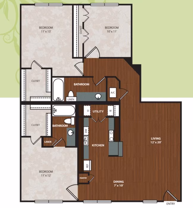 Unit 1304 1304 floor plan