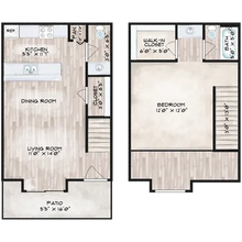 1x1.5 2101 floor plan
