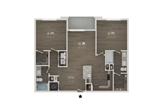 B1 2303 floor plan