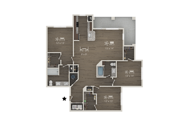 Unit 5113 floor plan