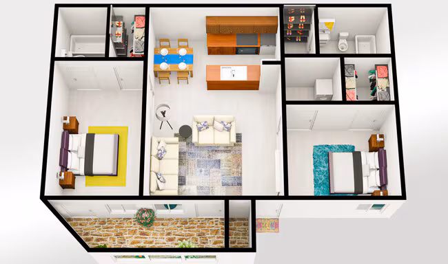 B3 614 floor plan