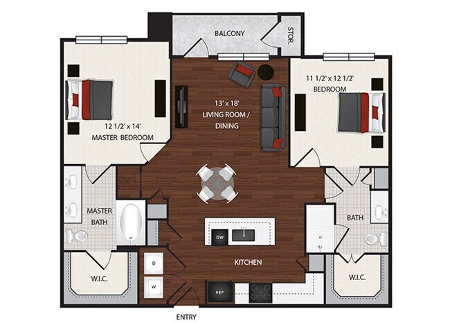 B1 343 floor plan