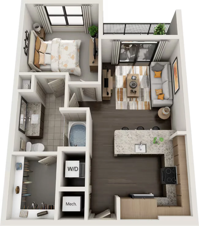 A1 403 floor plan