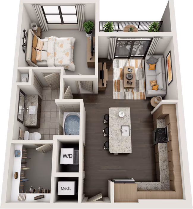 Unit 606 floor plan