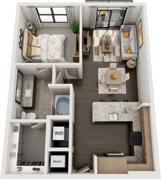 A4 240 floor plan