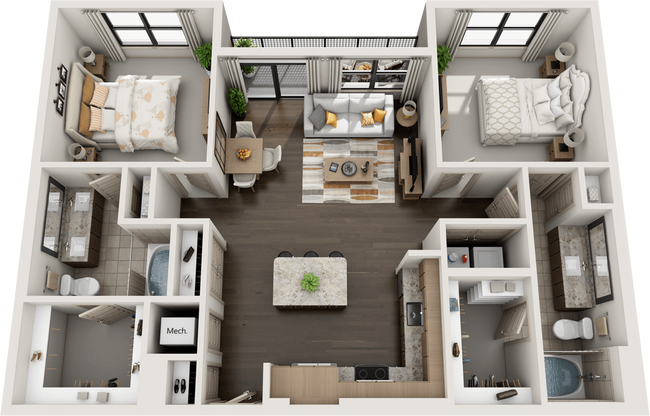 Unit 618 floor plan