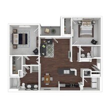 2 Beds • 2 Bath 1510 floor plan