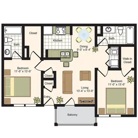 Unit 1212 1212 floor plan