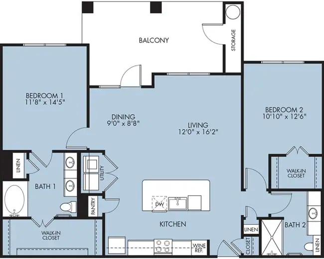 Unit 1127 floor plan