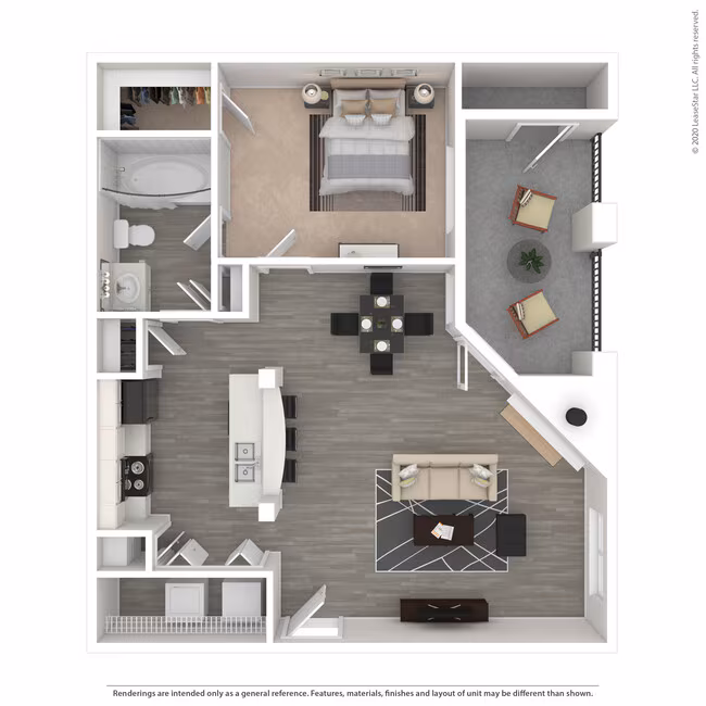 1 Bed • 1 Bath 214 floor plan