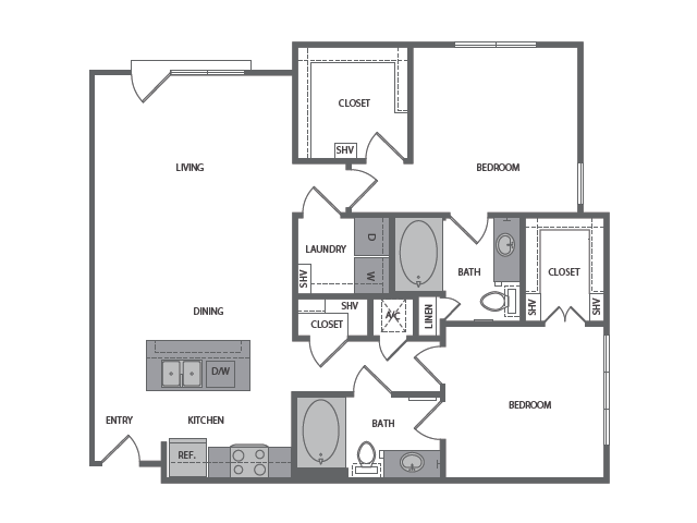 Unit 4113 floor plan