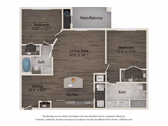 Unit 3108 floor plan