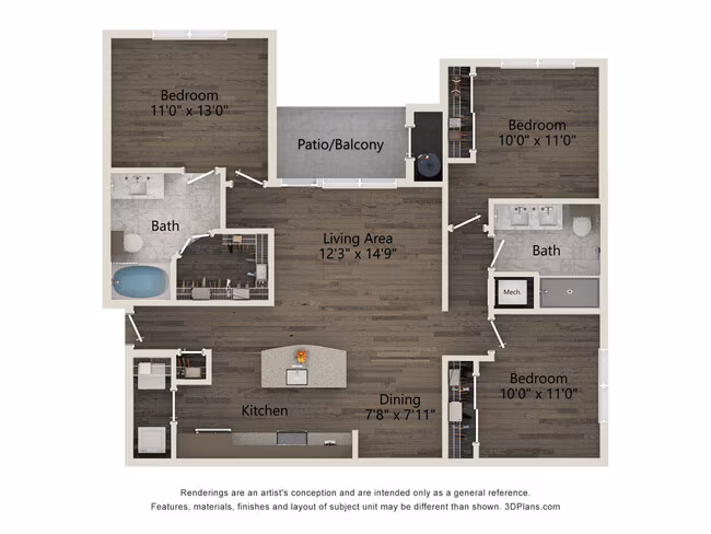 Unit 3115 floor plan