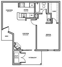 1x1L 628 floor plan