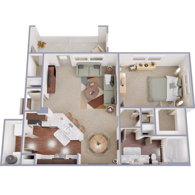Unit 417 floor plan