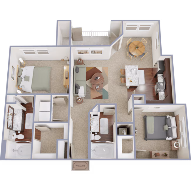 Unit 1012 floor plan