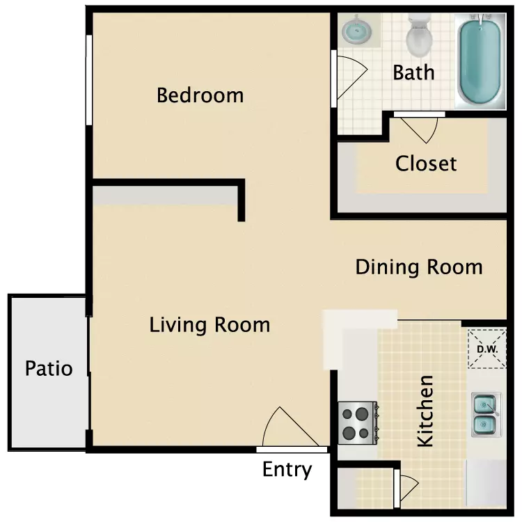 Unit 1216 2005 floor plan