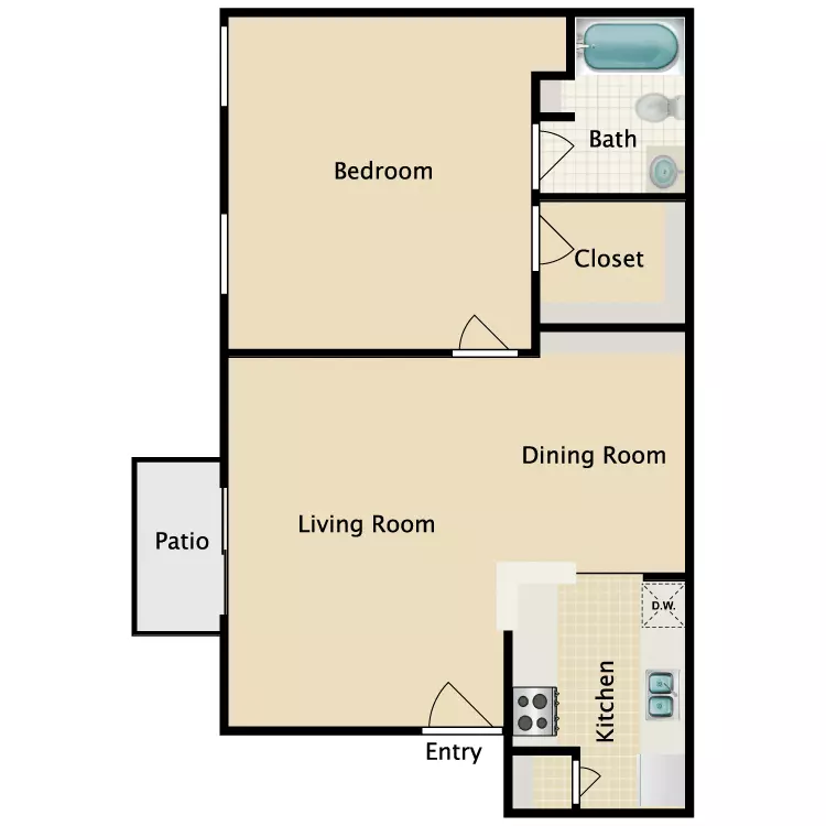 Unit 403 2207 floor plan