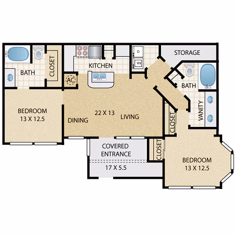 Unit 2-4021 floor plan