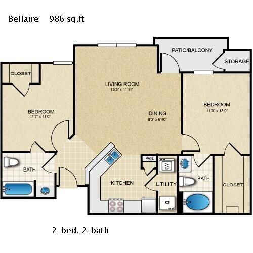 Unit 1233 1233 floor plan