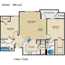 Bellaire 1035 floor plan