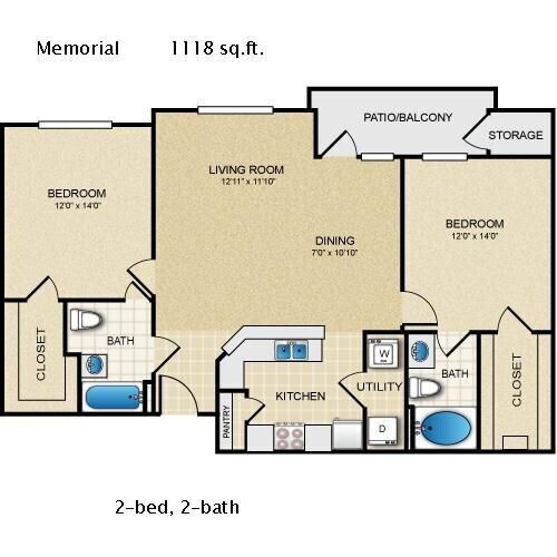 Memorial 1123 floor plan