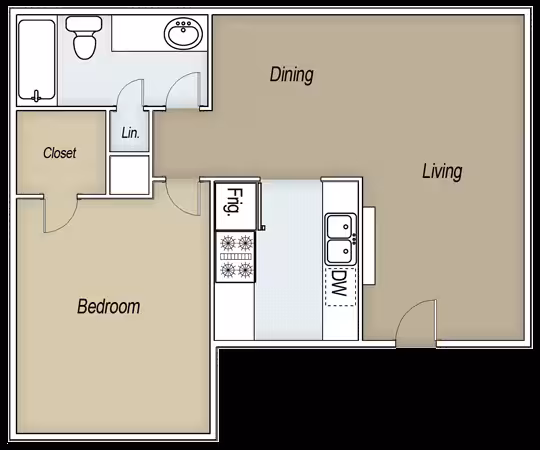 Unit 1456 floor plan