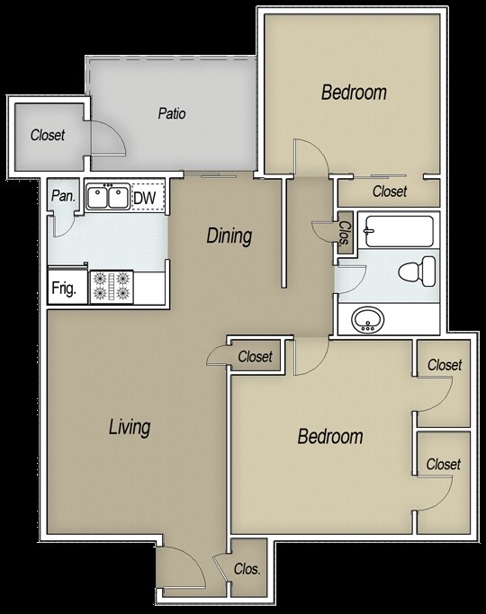 Unit 1331 floor plan