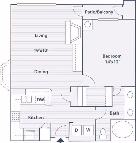 Unit 206 floor plan