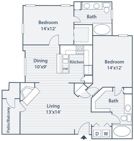 Unit 301 floor plan
